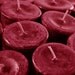 Libation Ritual Wine . Votive Candle Set of 6 . With Merlot and Cabernet Sauvignon