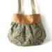 Brown Vegan Leather and Fancy Peacock Canvas Yoke Tote - Made to Order