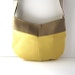 Hobo // Tan Vegan Leather - Sun Yellow Knit // Made to Order