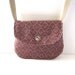 Date Purse // Pink-Purple Geometric Woven Canvas // Ready to Ship