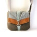 Satchel // Olive Brown Herringbone - Black and White Houndstooth - Quilted Brown Vegan Leather // Made to Order