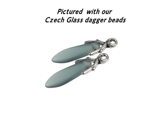 SUPERFINDINGS Ca. 120 PCS 7mm 6 Farben Messing Ice Pike Pinch Bails Anhänger Charms Verschlüsse
