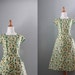 Vintage 50s Dress / 1950s Novelty Print Dress / Vintage Wrap Dress