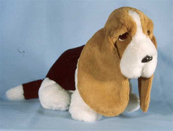 giant stuffed basset hound