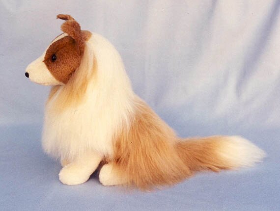 stuffed sheltie dog toy