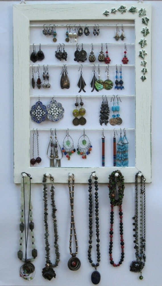 jewelry display organizer shabby chic cream 40 60 jewelry display organizer shabby chic cream 40 60