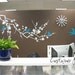 Cherry Blossom Branch (medium) with Birds Vinyl Wall Decals Stickers Art Graphics