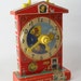 Vintage Fischer Price Music Teaching Clock Toy