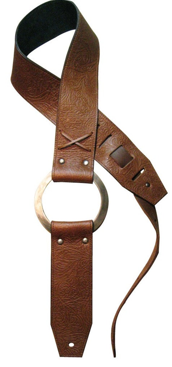 HEAVY LEATHER NYC custom guitar strap by HEAVYLEATHERNYC on Etsy