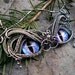 SOLD Gothic Steampunk Sterling Silver Evil Eye Pendant