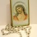Vintage Religious French Devotional Jesus Crown of Thorns Icon