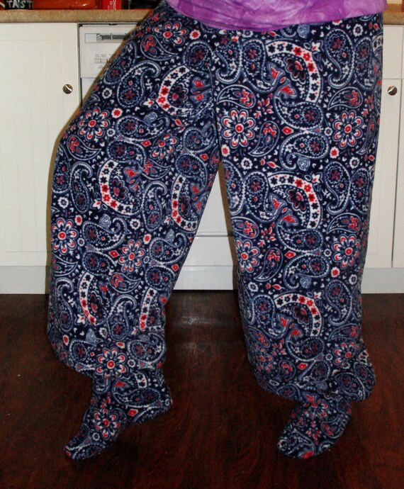 footed pajama bottoms for adults