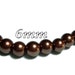 6mm glass pearls in Light Bronze color