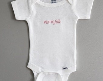 Petite Fille French Baby Onesie