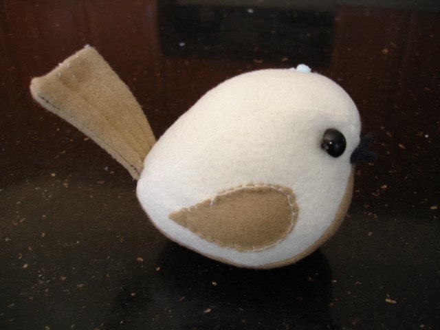 Stuffed Bird Sewing PDF Pattern RESERVED for by KikiKreation