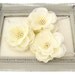 Bridal Set of Two Ivory Hair Flowers