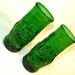 Lucky beer bottle drinking glasses \/ recycled cup \/ Green Buddha
