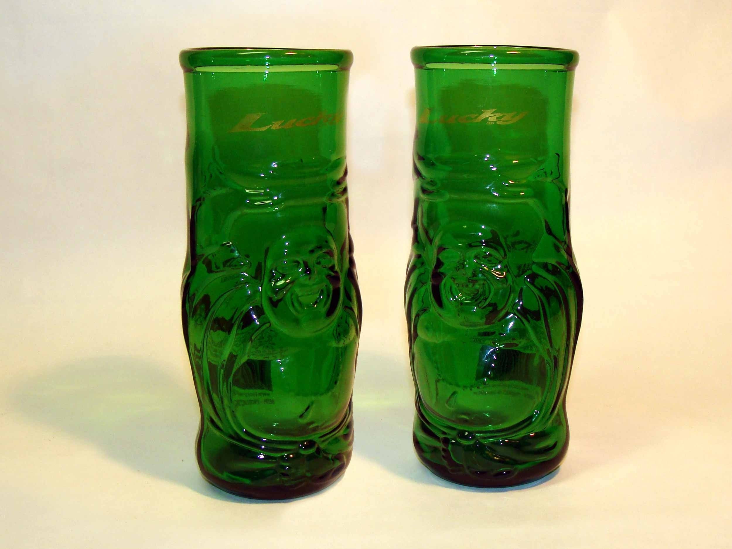 Download Lucky beer bottle drinking glasses / recycled cup by ... Yellowimages Mockups
