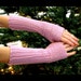 RESERVED FOR URBANSTITCHRENO-Raspberry Fingerless Arm Warmers, Crocheted, Ribbed