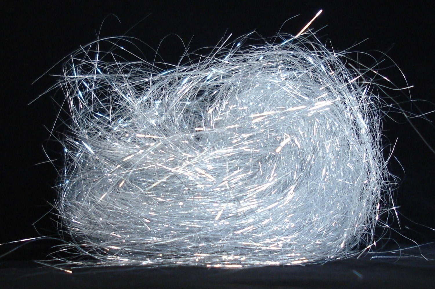 1/2 Oz. Crystal Metallic Fibers Silver Ships FREE