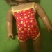 Pink Floral bathing / swimsuit / doll clothes fits American Girl Doll