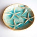 starfish soap dish trinket treasure aqua ocean handmade designer USA shipping included