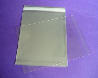 50 8.4 x 10.25 (8x10) Clear Resealable Cello Bag Plastic Envelopes Cellophane Bag