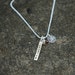 Hand Stamped NAMASTE necklace with OM and crystals