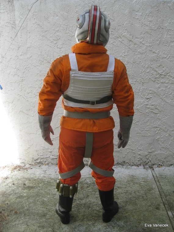 Cosplay Star Wars Hoth rebel pilot orange Xwing jacket