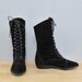 vintage black SUEDE lace up boots 6.5