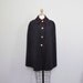vintage MIDNIGHT BLUE wool short cape coat