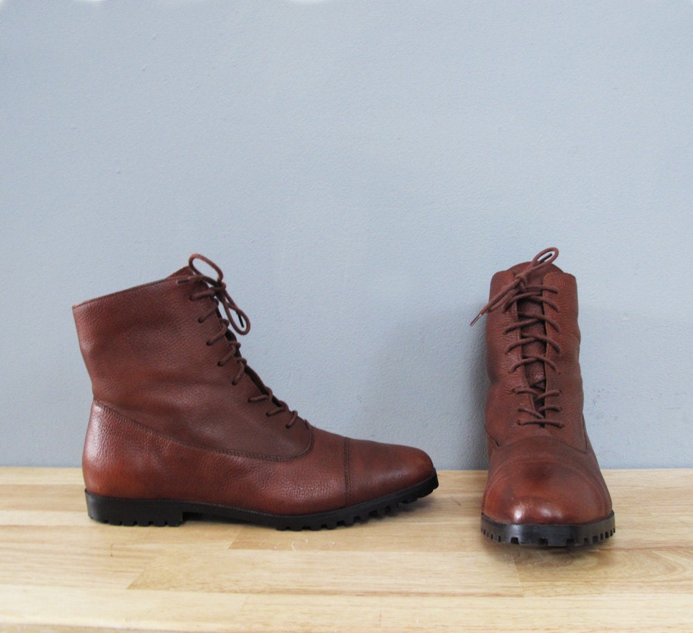 brown flat leather shoes