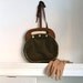 Vintage Brown Velvet Purse