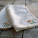 Vintage Linen Embroidered Napkins, Farmhouse Chic, Linen Napkins, Textiles