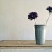 Vintage Rustic Galvanized Maple Syrup Bucket -- Planter/Vase