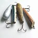 Vintage Set of Fishing Lures, Instant Collection, Fishing, Wooden Lures, Outdoors, Sporting Goods