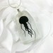 Recycled Glass Jellyfish Pendant - Flattened Bottle Fused Glass Jewelry
