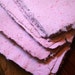 10 sheets 8.5x11 inch handmade paper recycled paper eco friendly paper pink "peppermint ice cream" peppermint colored paper(letter size)
