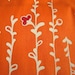 Hand Printed Fabric - Mandarin Vines - Half Yard RARE