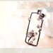 Nature Inspired Gemstone flower pendant smoky gray wire wrapped necklace