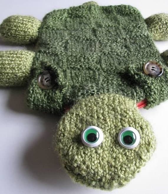 Bed Buddy Turtle hot water bottle cozy & bottle