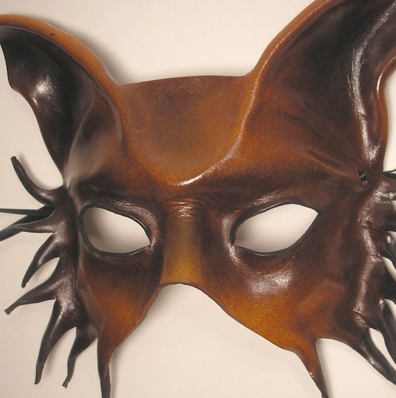 Leather Mask of a Wolf...Fox...Dog...Animal...Half Face