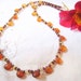 Hessonite Garnet Necklace in gold filled