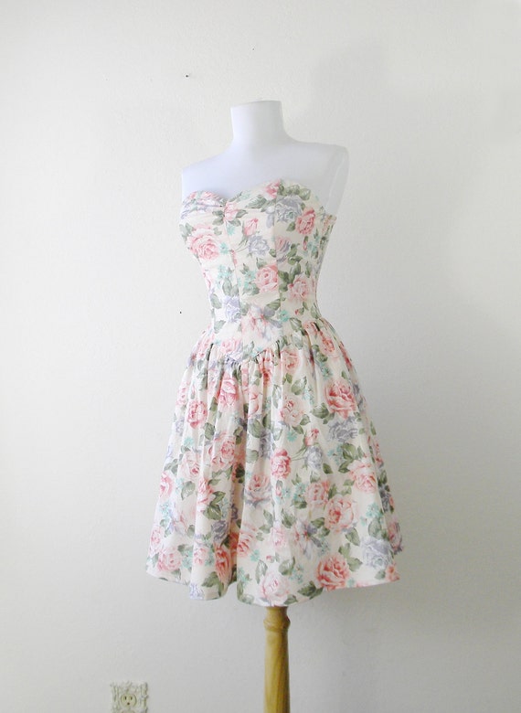 Vintage Romantic Tea Dress Size Extra Small by OiseauVintage