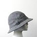 SALE - Vintage Coal Fedora Tweed Wool Hat