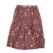 1970s Dusty Rose Pleated Midi Skirt Size Small to Medium
