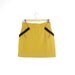 1980s Yellow Mustard High Waist Mini Skirt Size Small