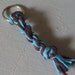 Made By My Daughters\/Summertime Keychain - Shades Of Turquoise and Brown