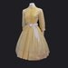 1950s dress / Vintage 50's Dress - A Formal Affair Tuxedo Shirt Dress Full Pleated Skirt