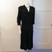 1940s dress / Studded Vintage 40's WWII Crepe Film Noir Ruched Dress